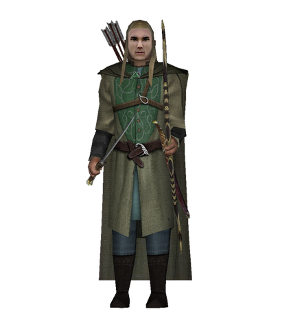 Legolas Transparent Png (gray, black, olive)