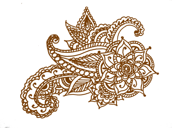 Mehendi Hand Designs Png Picture (maroon, black)