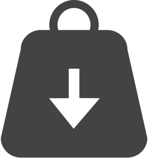 Weight Down Free Png Icon (black, indigo)