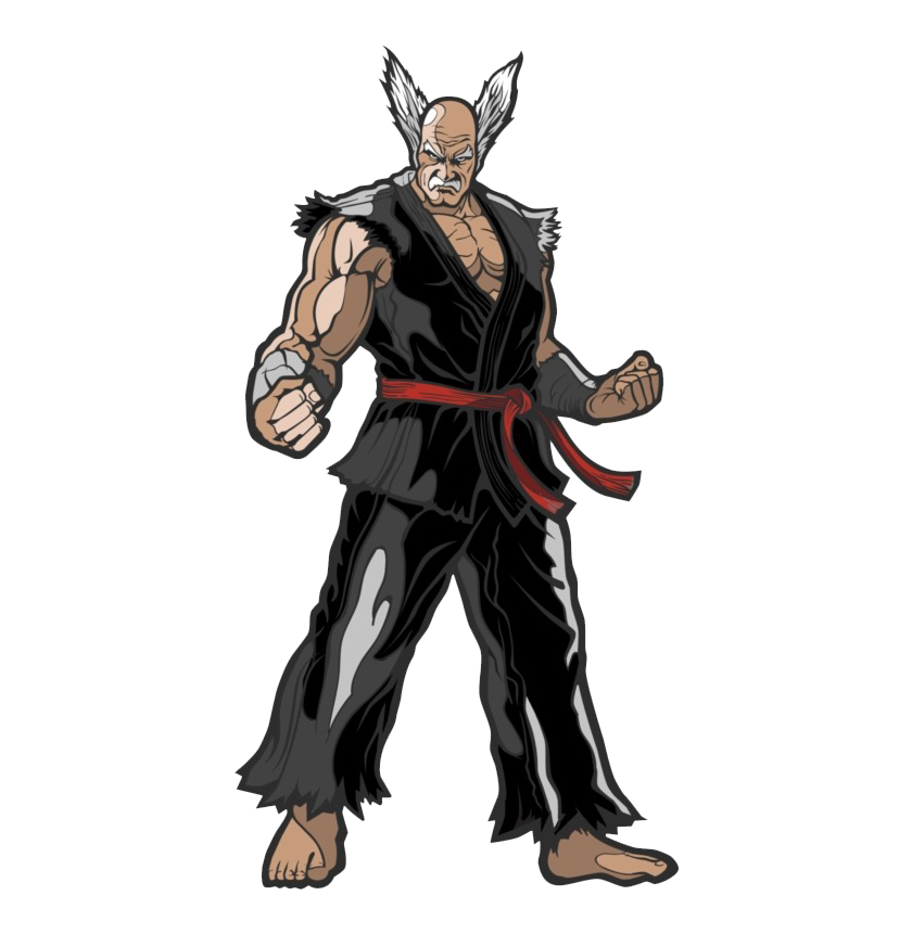 Heihachi Mishima Png Transparent Image (indigo, black, white)