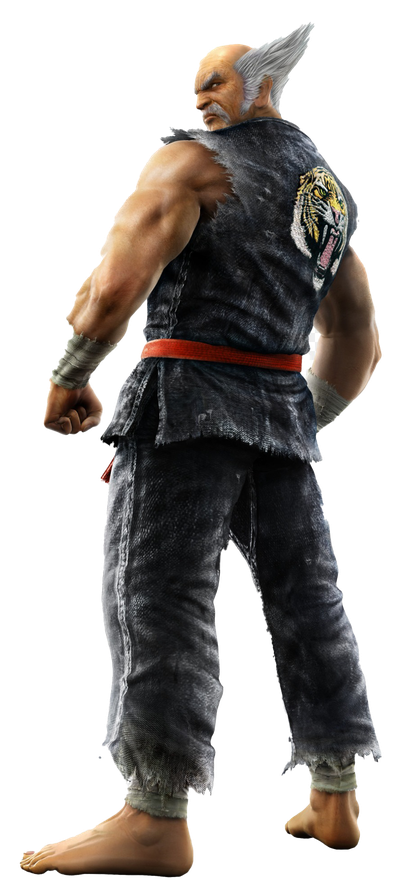 Heihachi Mishima Transparent Png (black)