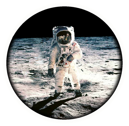 Neil Armstrong Png File (white, black)