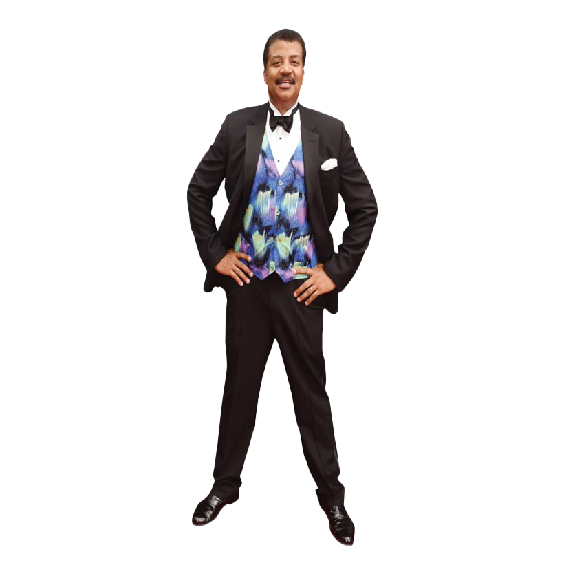 Neil Degrasse Tyson Png File (white, black)