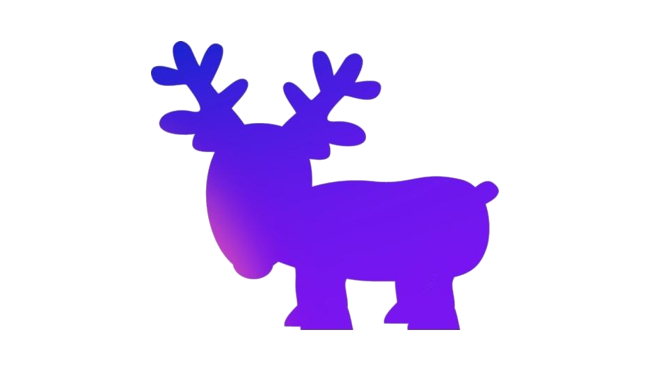 Reindeer Png Hd Isolated (purple, blue, white)
