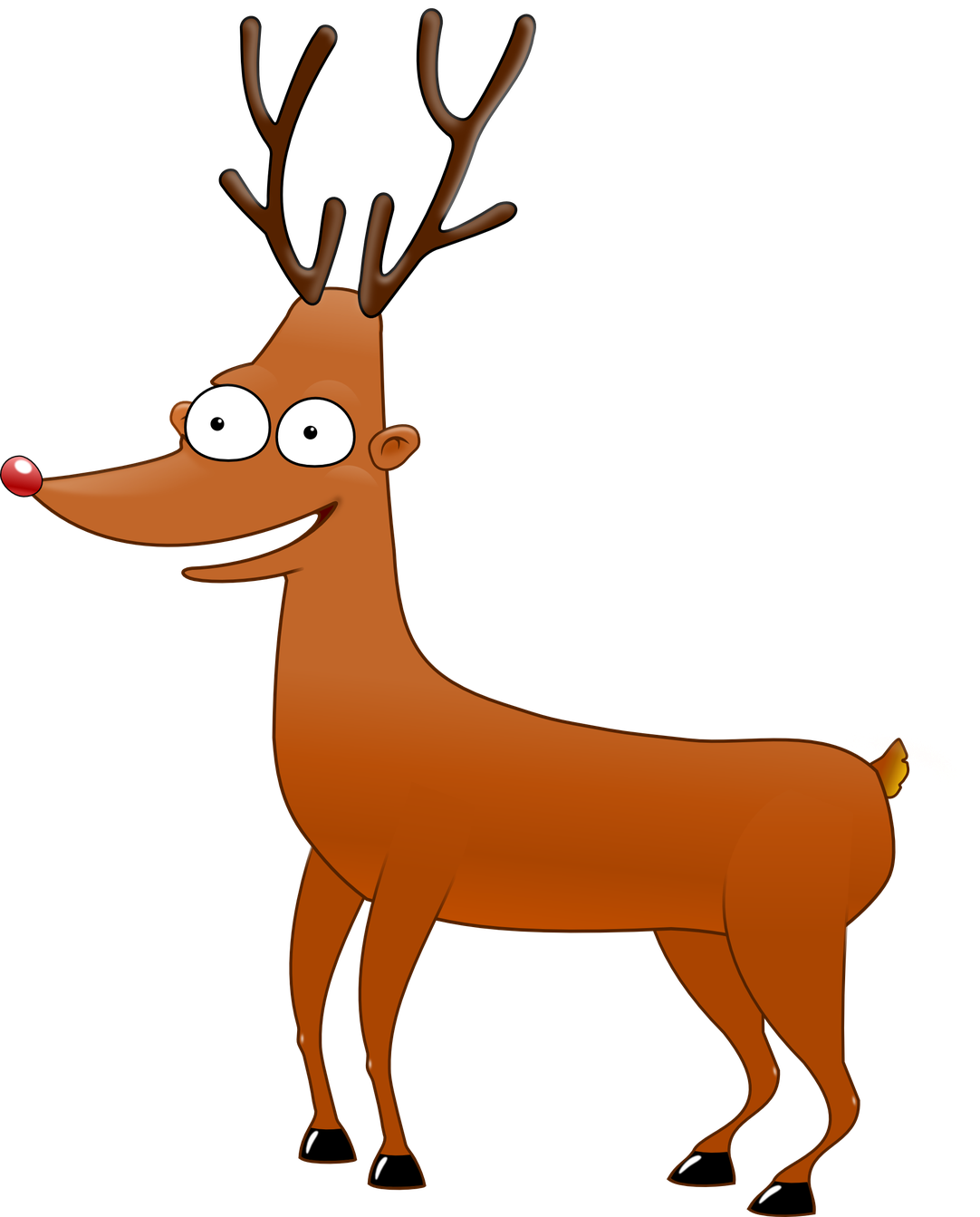 Reindeer Png Image (chocolate, black, white)