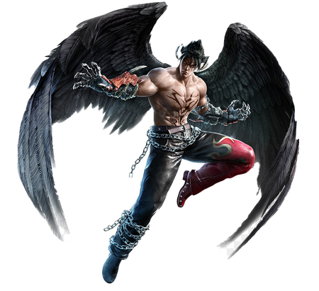 Tekken Jin Kazama Transparent Png (black)