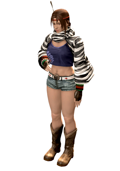 Tekken Michelle Chang Png File (black, gray, salmon)