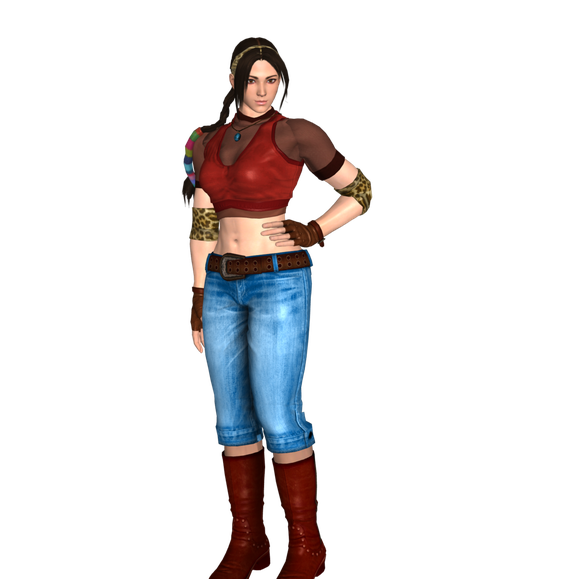 Tekken Michelle Chang Transparent Png (black, maroon)