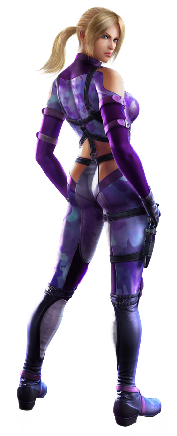 Tekken Nina Williams Png Background Image (purplish red, black)