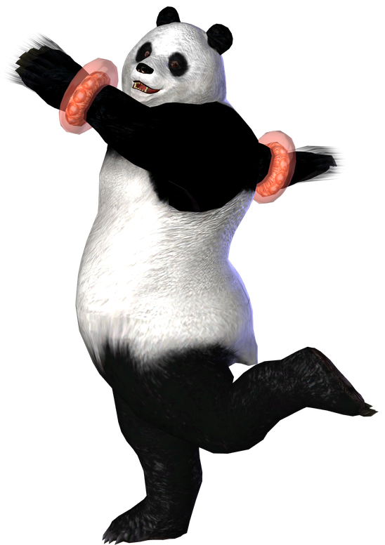 Tekken Panda Png Transparent (black, white)