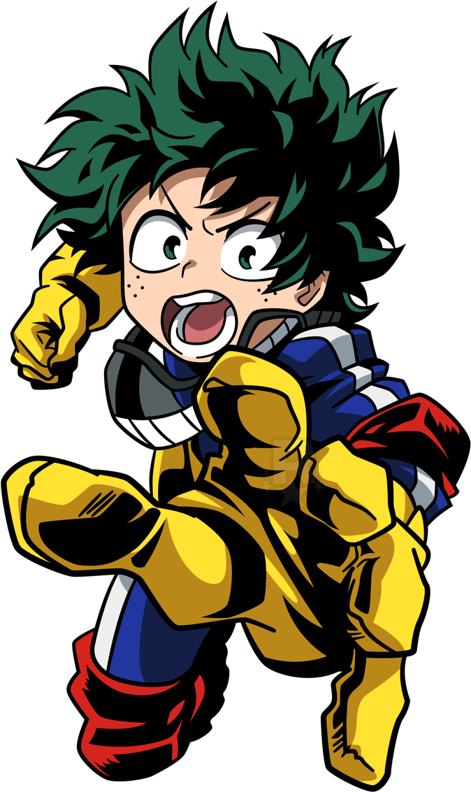 Deku Png Pic (chocolate, navy, black, white, gold)