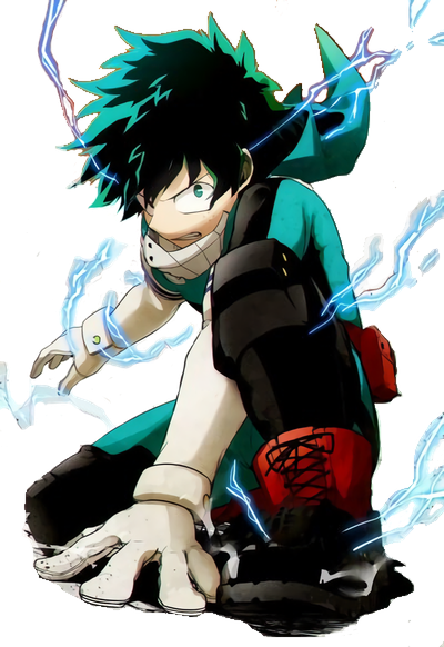 Deku Png Transparent Picture (black)