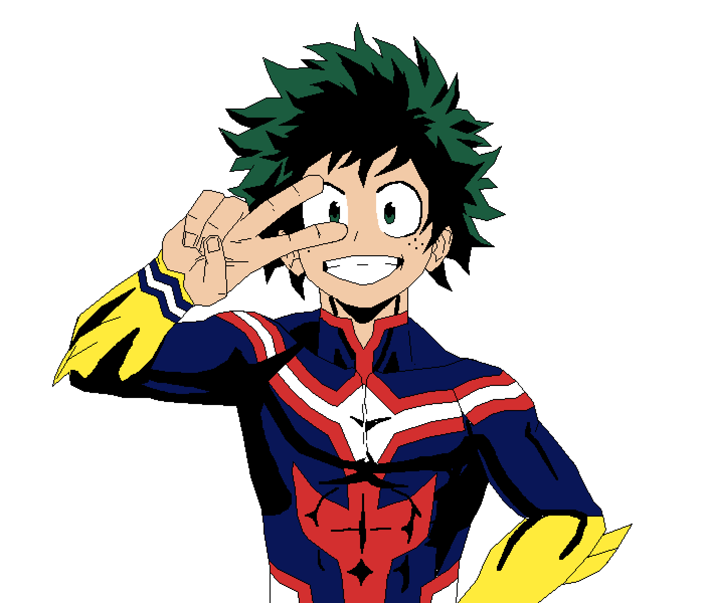 Deku Png Transparent (yellow, pink, navy, black, white)