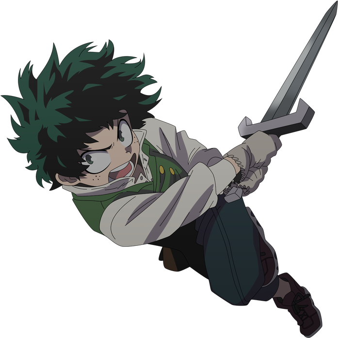 Deku Transparent Background (black)