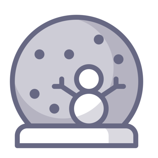 Cel Snow Globe Free Png Icon Download (lavender, black, silver, white, gray)