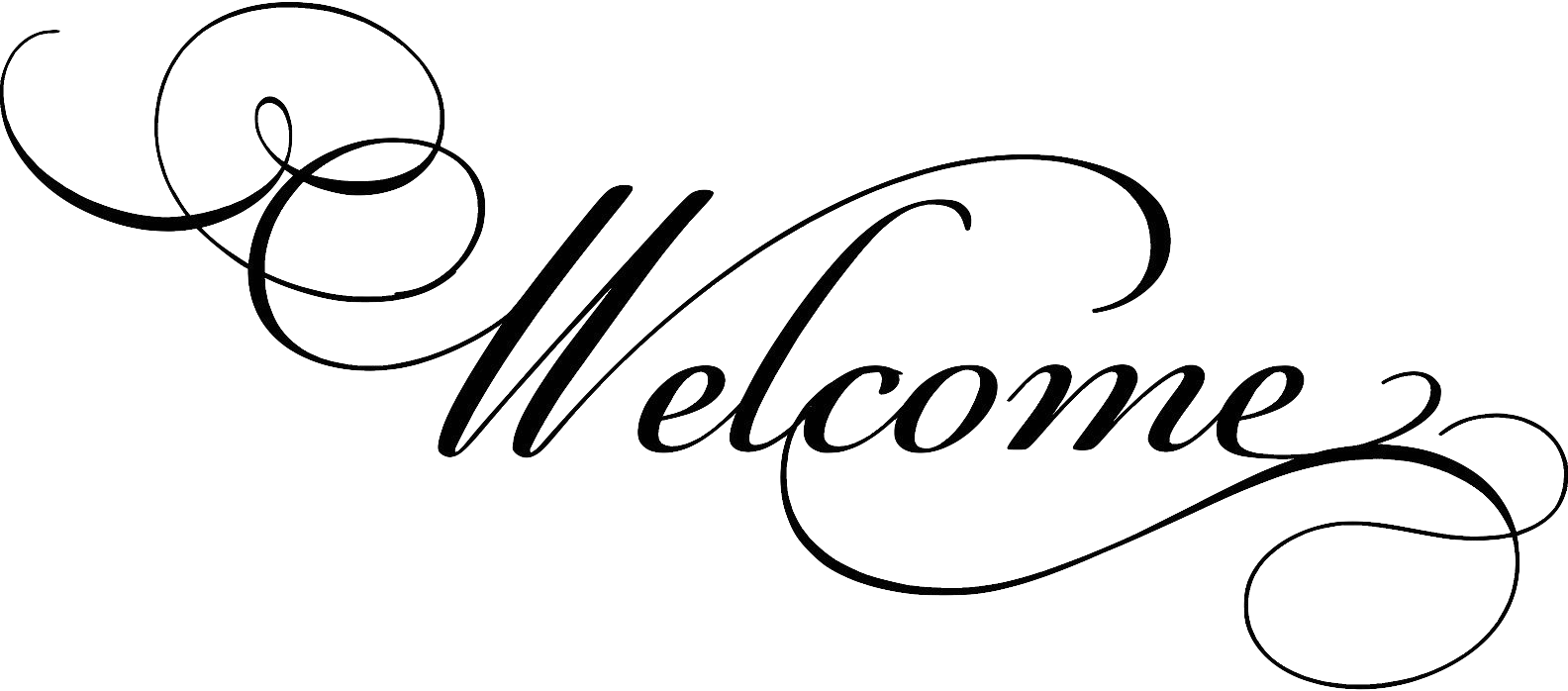 Welcome Png Clipart (lavender, silver, black, white)