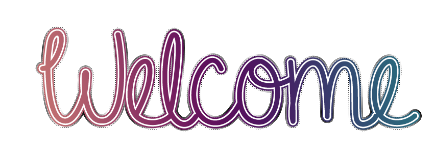 Welcome Png Transparent Image (teal, lavender, gray, white)