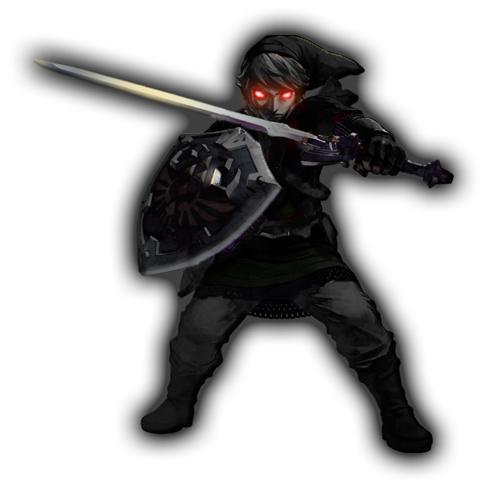 Zelda Dark Link Png Free Download (black, white, gray, silver)