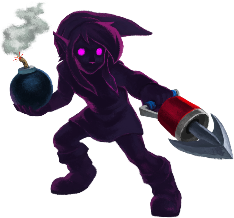 Zelda Dark Link Png Image (black)