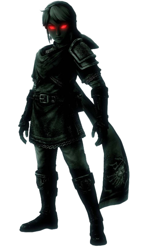 Zelda Dark Link Png Picture (black, white)