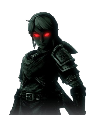 Zelda Dark Link Transparent Png (black, white)