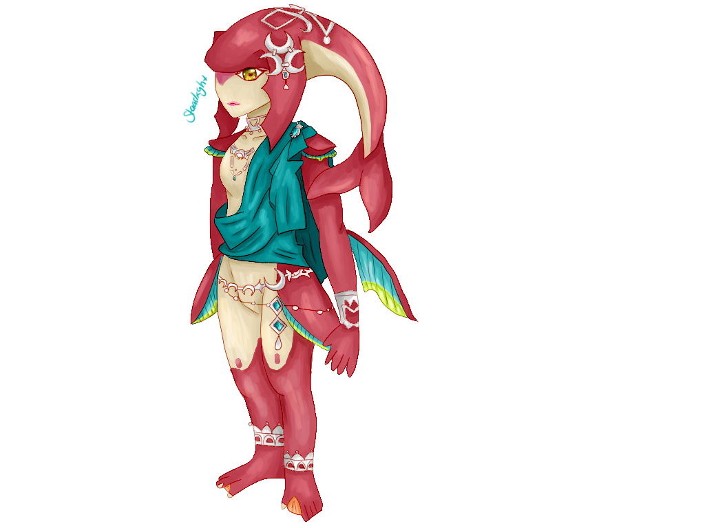 Zelda Mipha Png Clipart (black, chocolate)