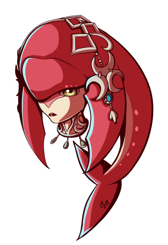 Zelda Mipha Png Picture (salmon, black, maroon)