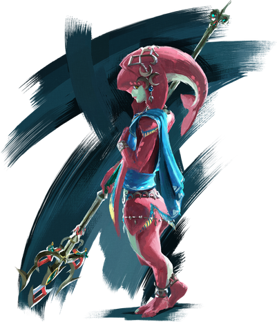 Zelda Mipha Transparent Png (black, teal, navy)