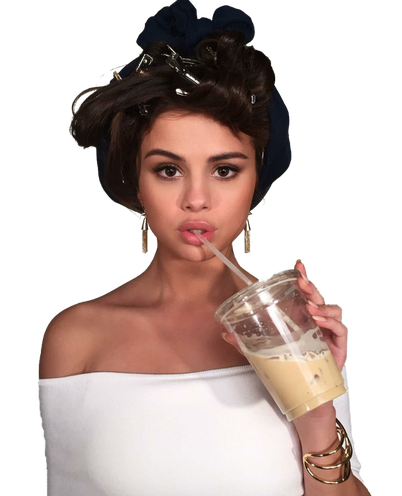 Selena Gomez Png Photo (black, lavender, white)