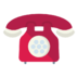 Telephone Phone Retro Call Icon Free Png Icon Download (red, beige, black, lavender, purple)