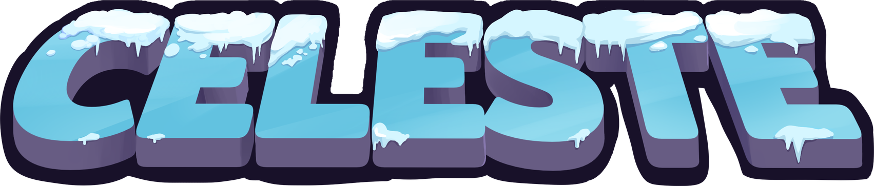 Celeste Game Logo Png Image (black, gray, white, silver)