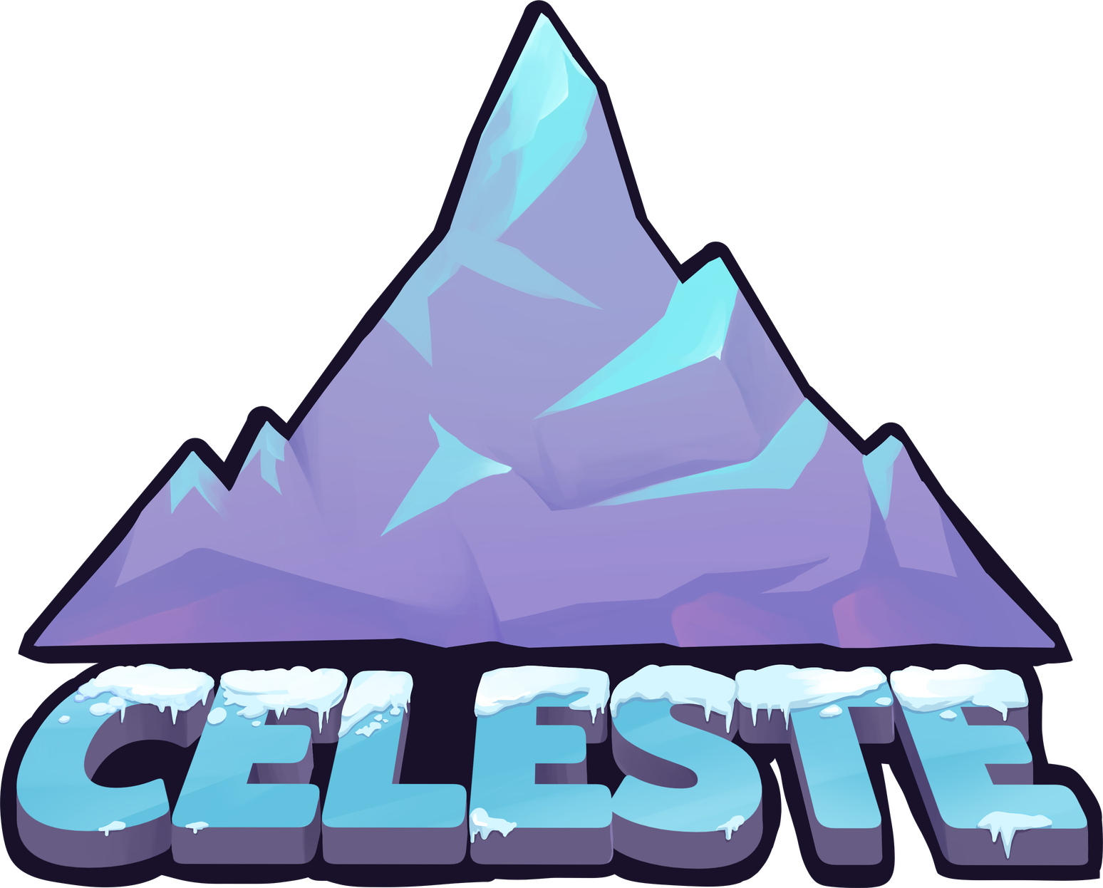 Celeste Game Logo Png Isolated Hd (black, gray, silver)