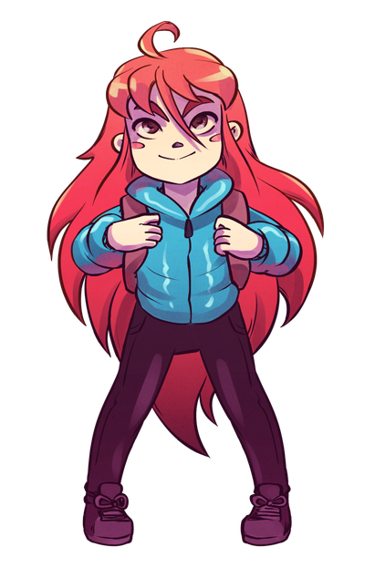 Celeste Game Png Isolated Image (black, indigo, maroon)