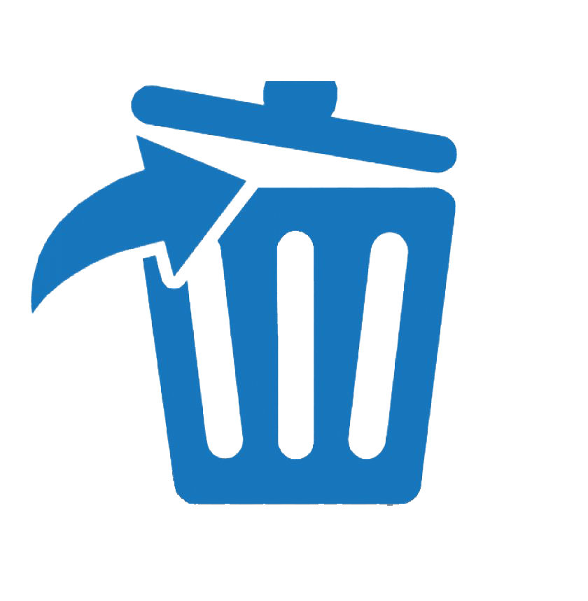 Delete Bin Trash Png Free Download (teal, white)