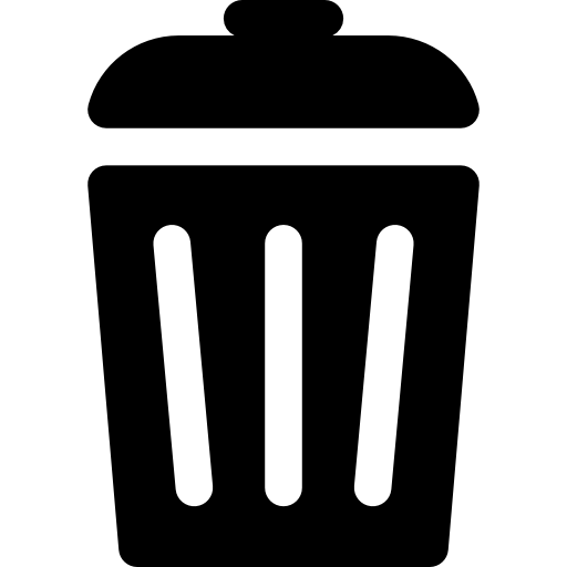 Delete Bin Trash Png Picture (indigo, black, gray, white)