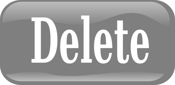 Delete Button Transparent Png (gray, white, silver)