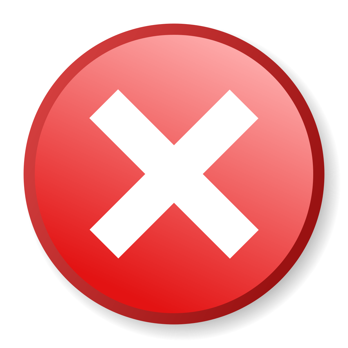 Delete Red X Button Png Free Download (chocolate, white, black, red, silver)