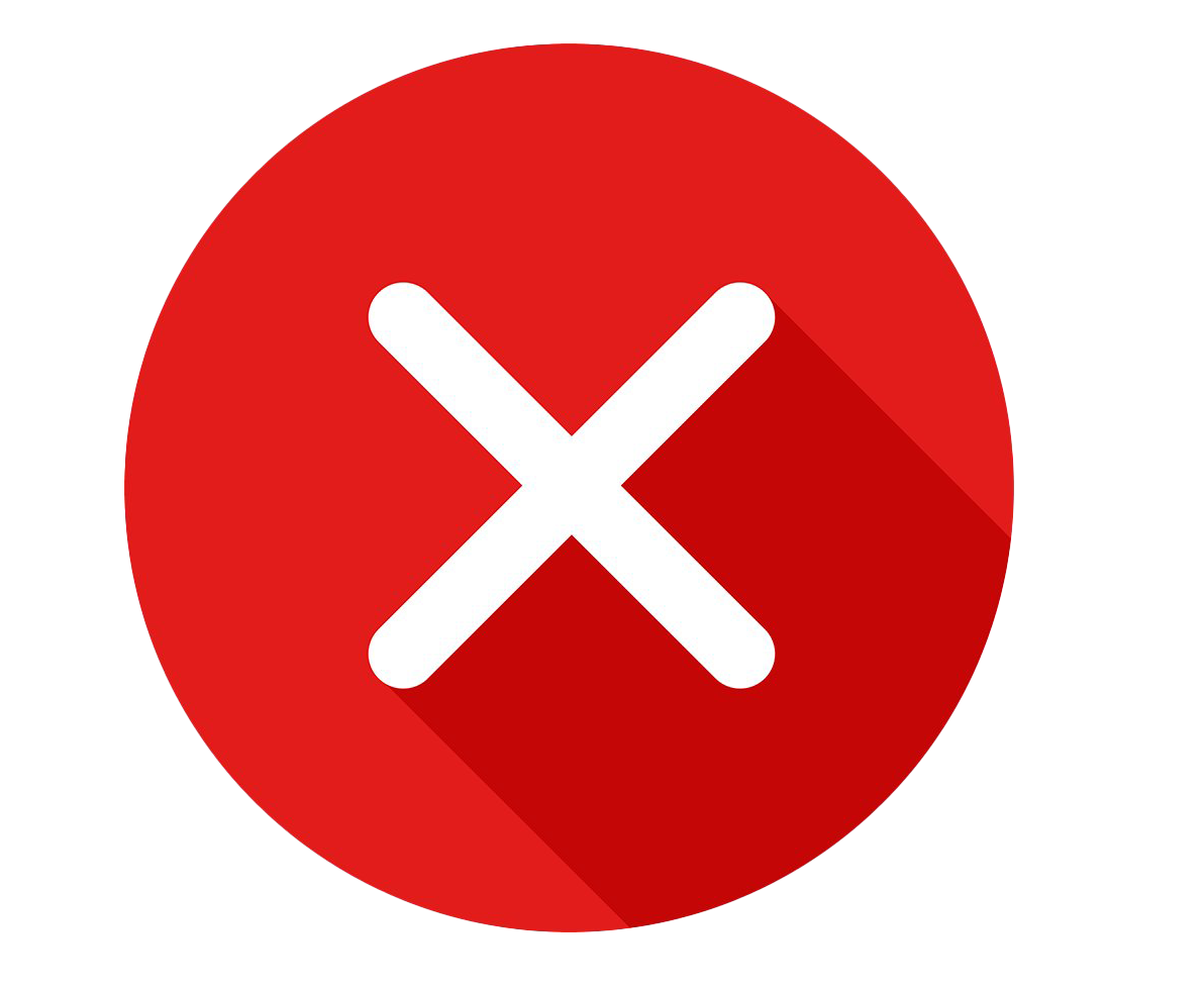 Delete Red X Button Png Images (red, white)