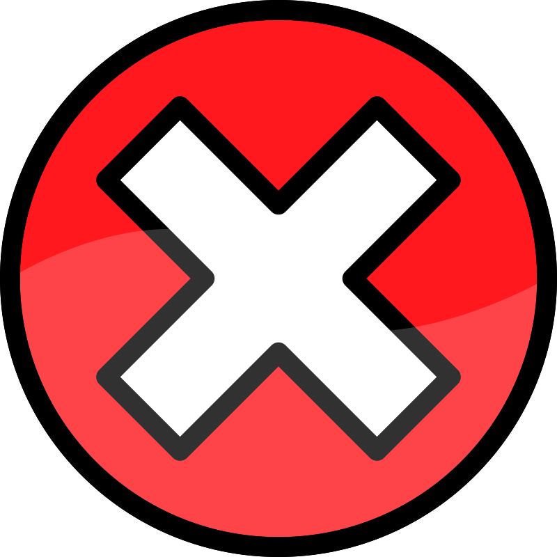 Delete Red X Button Png Pic (chocolate, white, black, red, salmon)