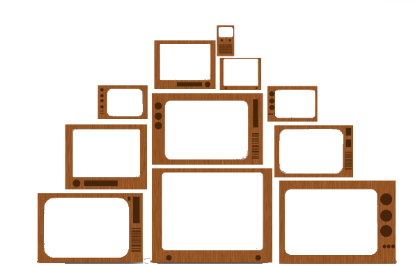 Television Png Transparent Picture (olive, black)