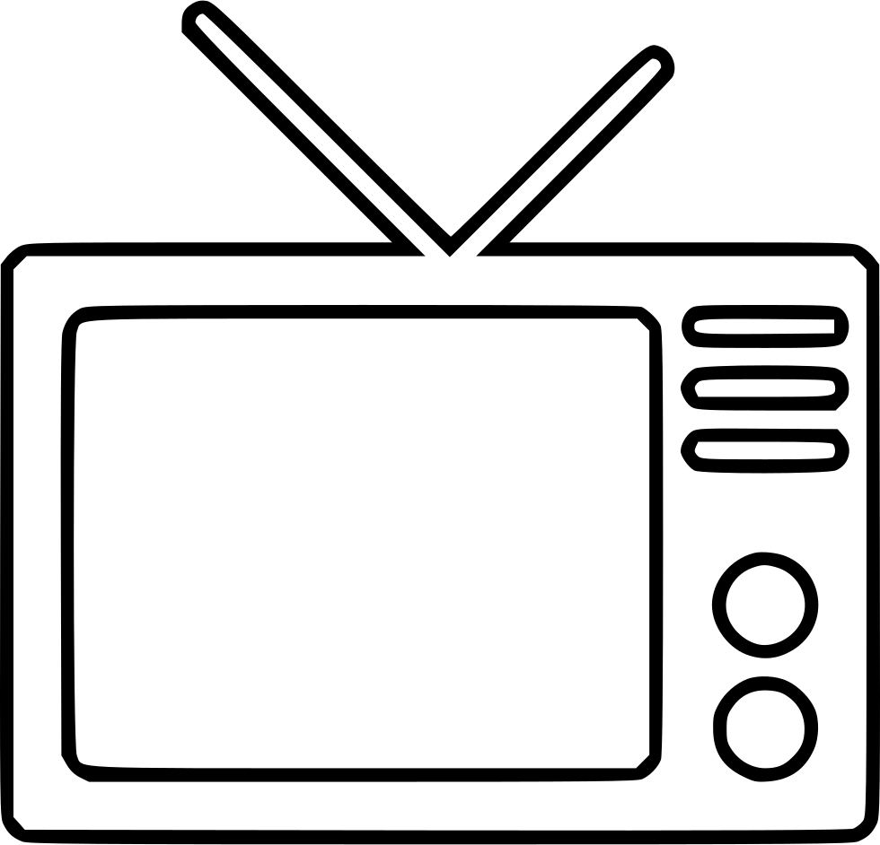 Television Transparent Background (lavender, black, gray, white, silver)