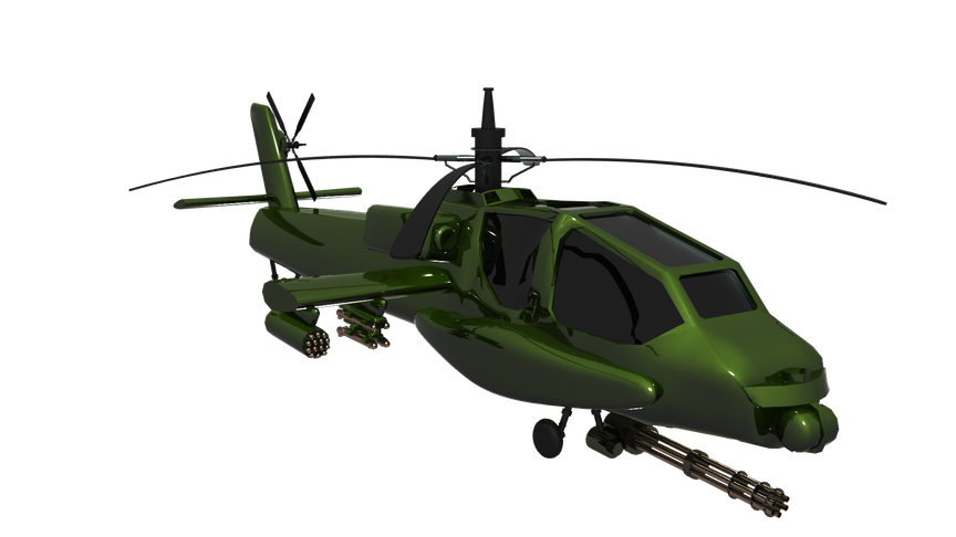 Helicopter Png File (black)