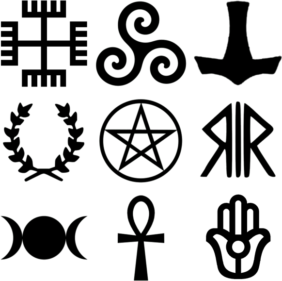 Religious Symbols Png Image Hd (black)