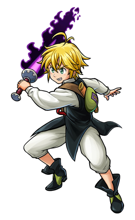 Meliodas Png Transparent Image (black, white)