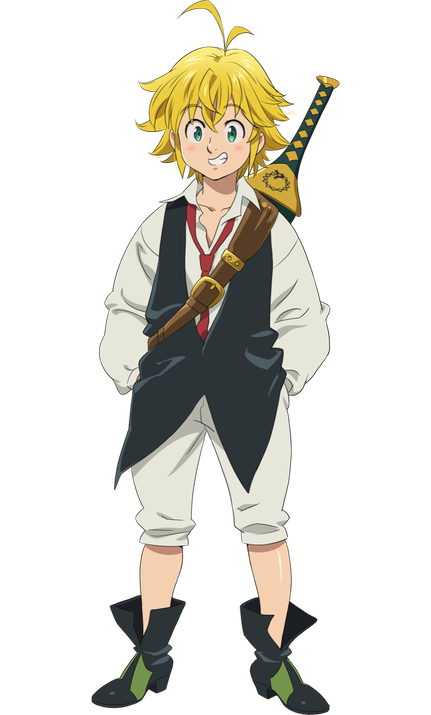 Meliodas Png Transparent (black, pink, beige)