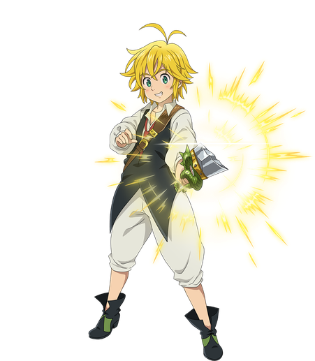 Meliodas Transparent Images Png (yellow, black, pink, beige)