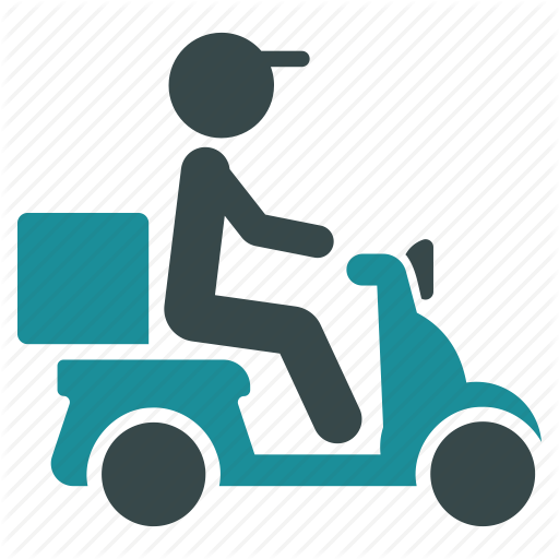 Delivery Png Photo (black, indigo, teal)