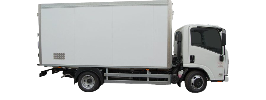 Delivery Truck Transparent (white, silver)