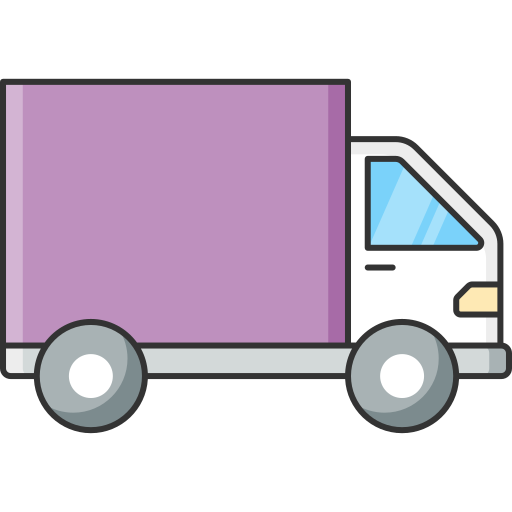 Delivery Truck Shipping Transport Icon Free Transparent Png Icon Download (silver, white, black, plum, gray)