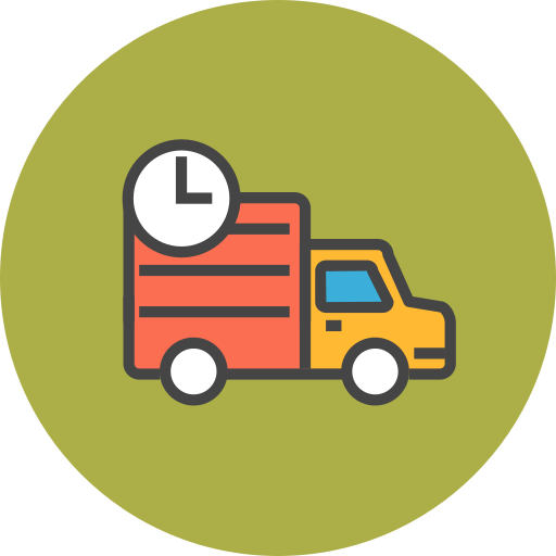 Deliverytruck Free Png Icon Download Path (salmon, white, black, gray, orange)